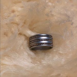 7.5/8 thick silver ring